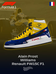 A Prost Williams FW15C F.1 V.1 Custom High-Top Sneakers