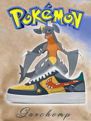 No.0445 Garchomp Custom Sneakers