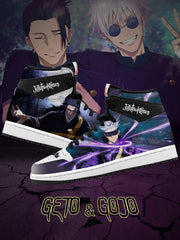 Geto and Gojo V.1 Custom TS High Sneakers