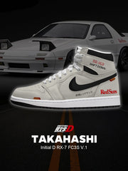 Keisuke Takahashi RX-7 FC3S V.1 Custom High-Top Sneakers