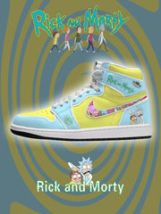 R and M V.1 Custom High-Top Sneakers