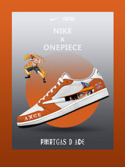 Portgas D Ace V.1 Custom TS Low Sneakers