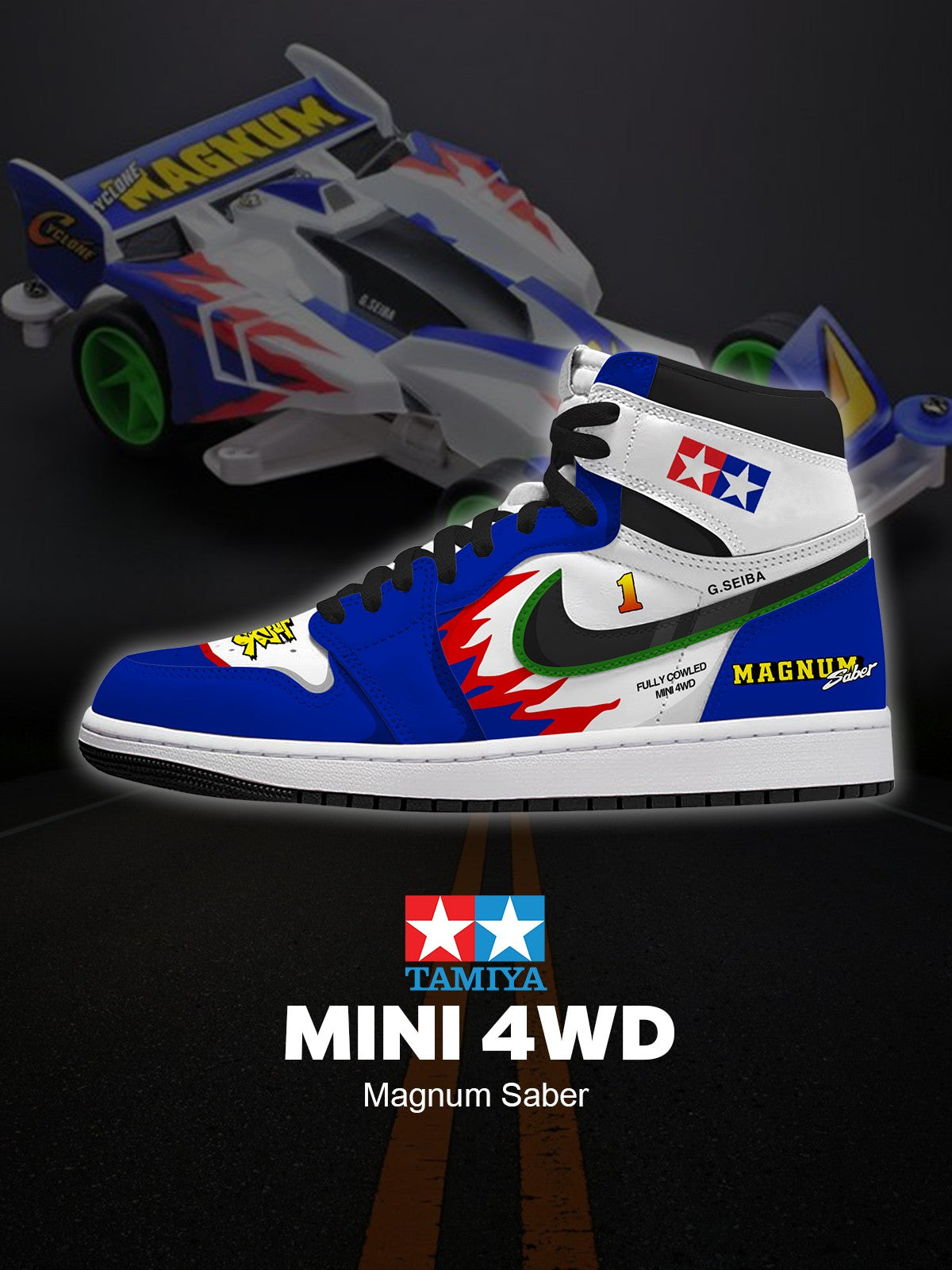 MINI 4WD Magnum Saber V.1 Custom High-Top Sneakers